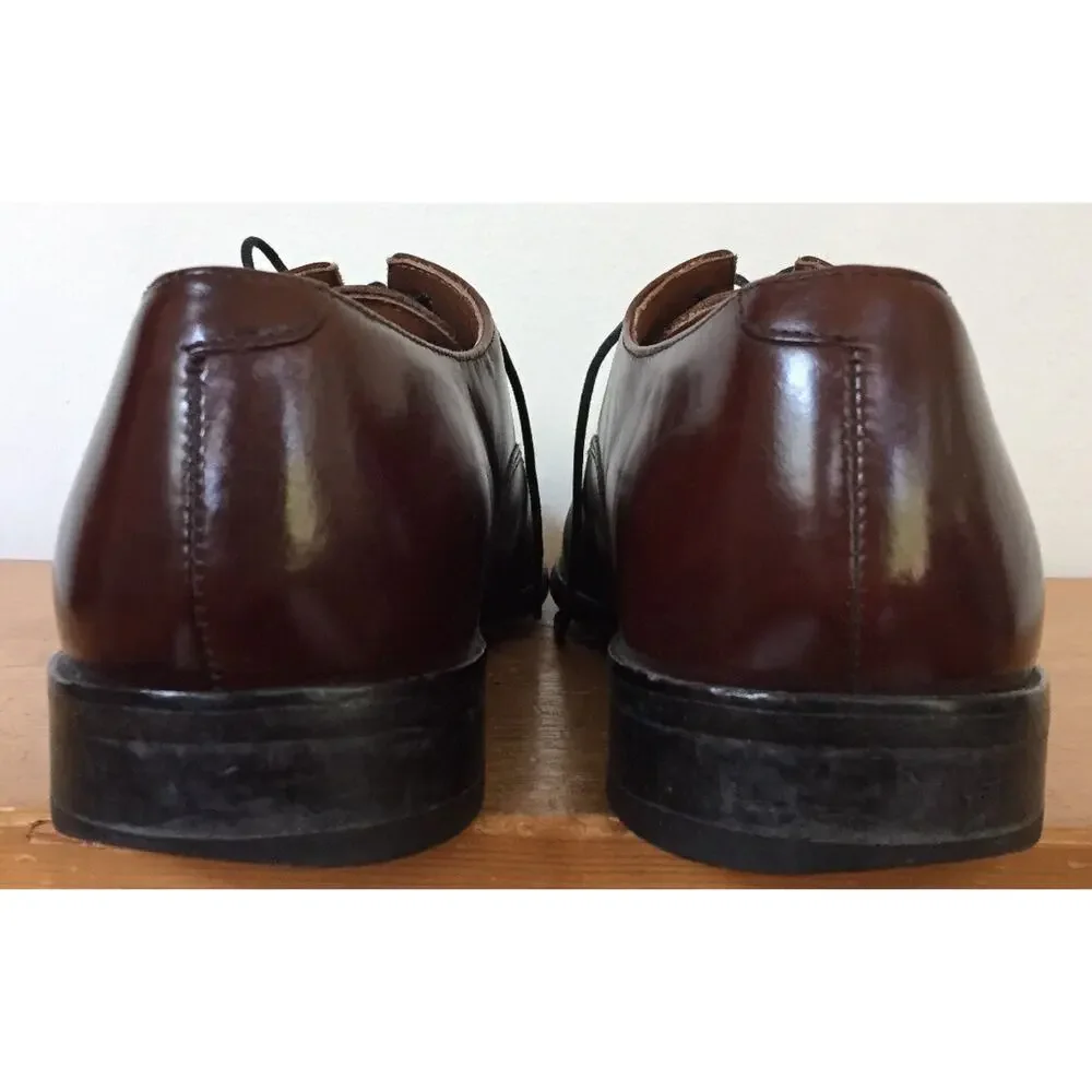 Bostonian Classics Brown Leather Sole Mens Oxford Lace Up Dress Shoes 8.5M 42